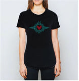 Heartbeat Women's T-Shirt Black