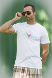 Heartbeat Men's T-Shirt White